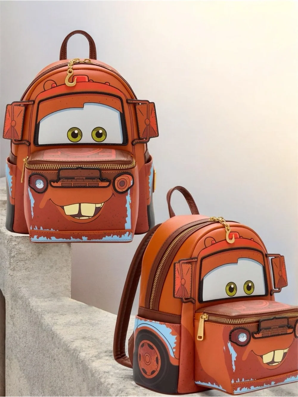 Disney Pixar Mater Loungefly Backpack & Matching Wallet Set